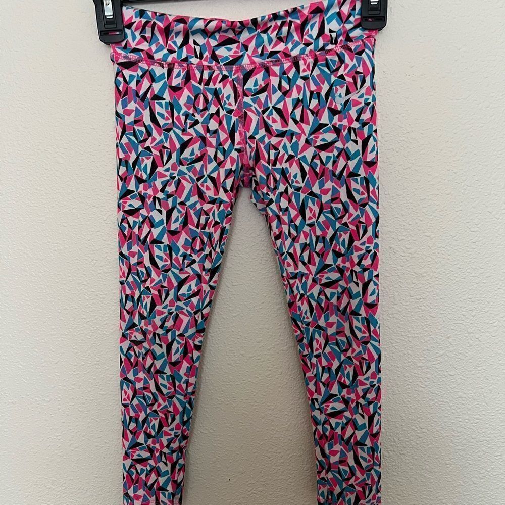 Girls Nike Leggins All Over Print Size 6 Great Condition